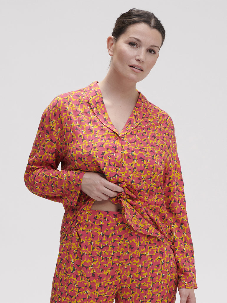 Songe Long Sleeve Top - Groovy Print