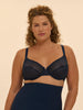 Moulded underwired bra - Midnight