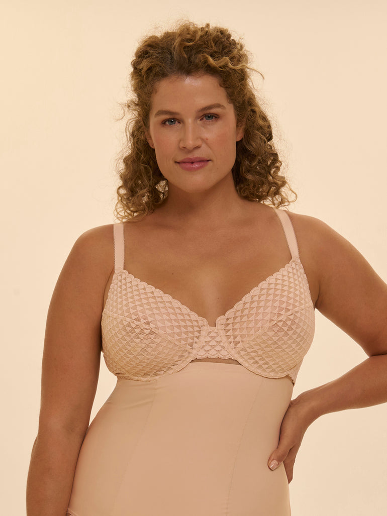 Moulded underwired bra - Peau rosée