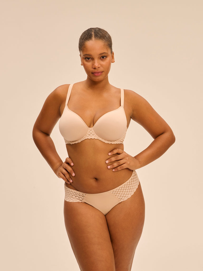 Spacer plunge bra - Peau rosée