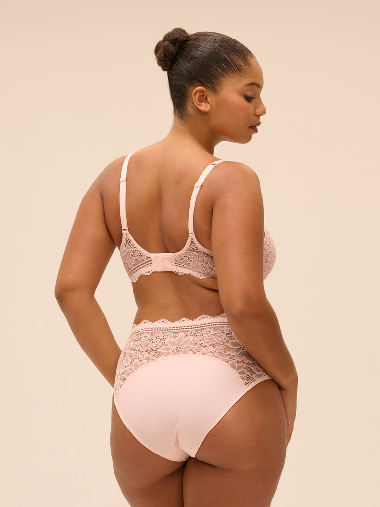Full cup bra - Petal Powder