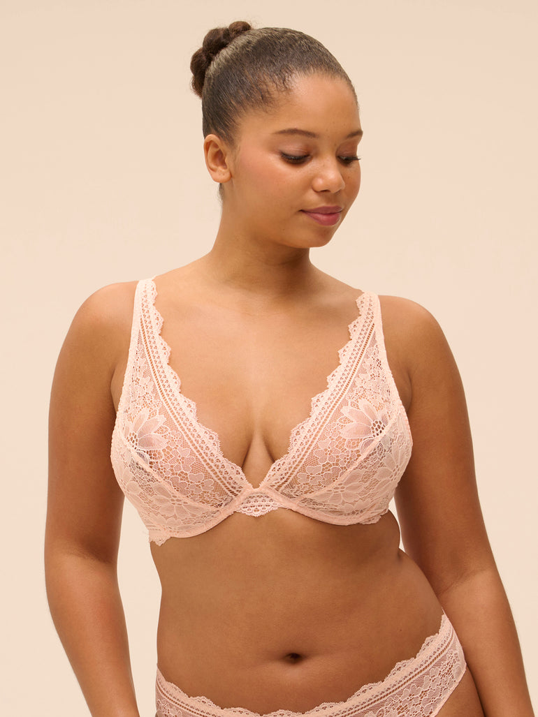 Triangle bra - Petal Powder