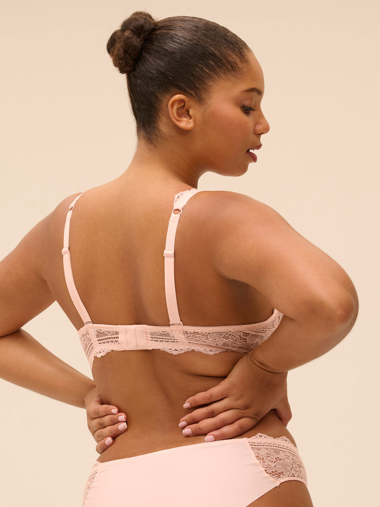 Triangle bra - Petal Powder
