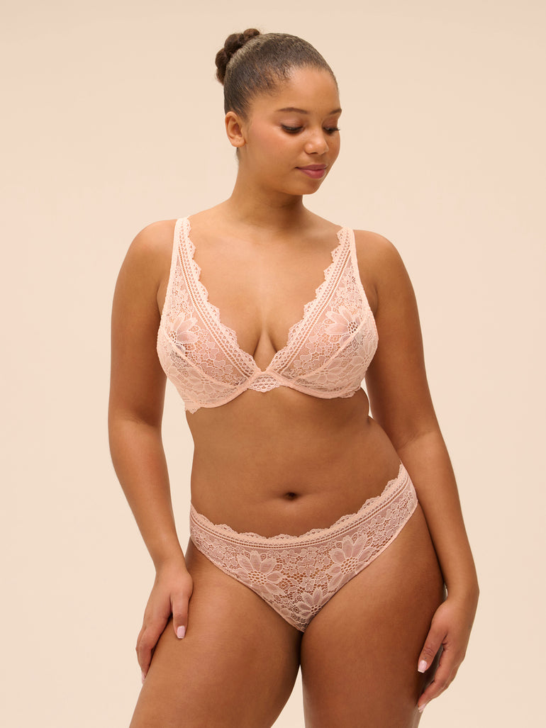 Triangle bra - Petal Powder