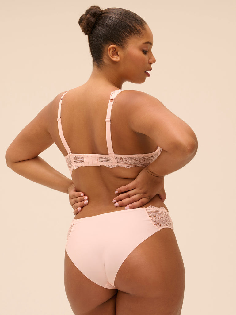 Triangle bra - Petal Powder