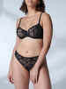 Victoire Sheer Demi - Black