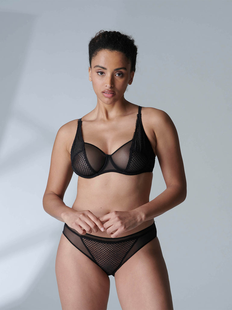 Manon Underwire Plunge - Black