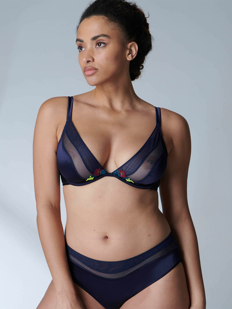 Elsa Underwire Triangle - Night Blue