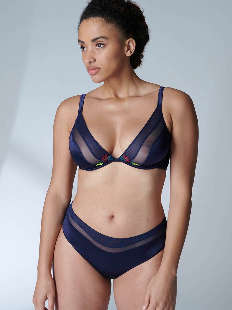 Elsa Underwire Triangle - Night Blue