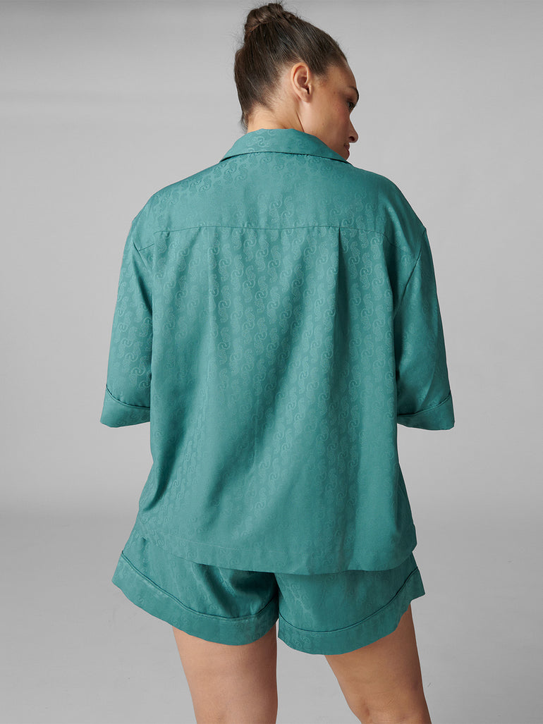 Caprice Long Sleeve Top - Boreal Green