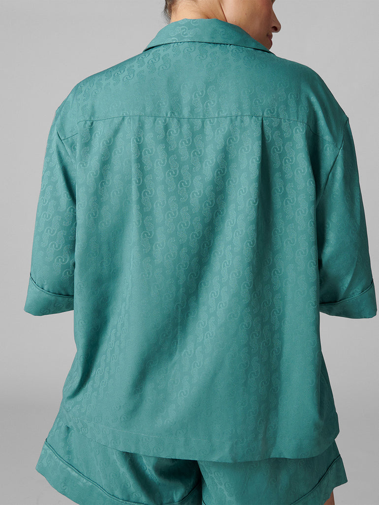 Caprice Long Sleeve Top - Boreal Green