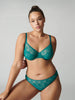 Full cup bra - Emerald green