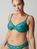 Full cup bra - Emerald green