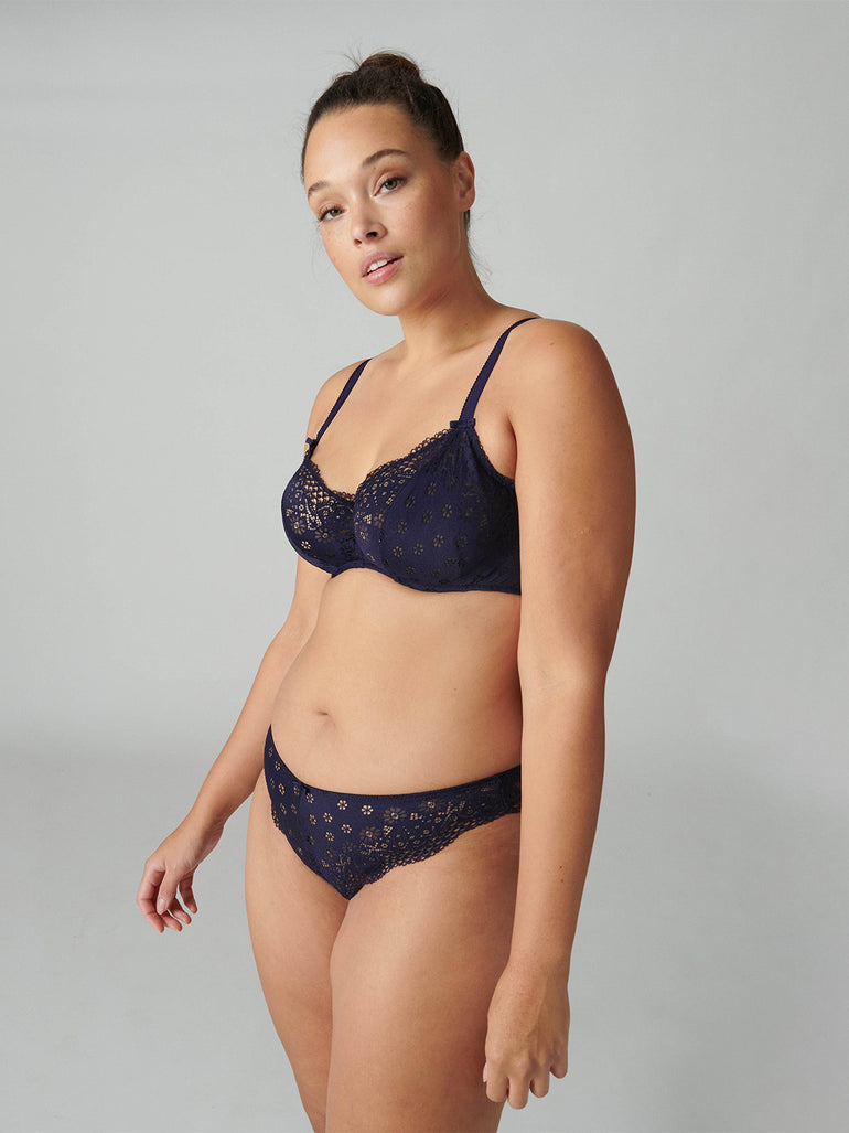 Aimee Underwire Plunge - Midnight