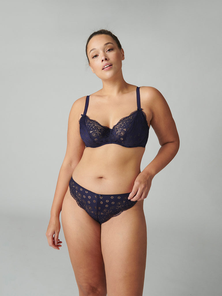 Aimee Underwire Plunge - Midnight