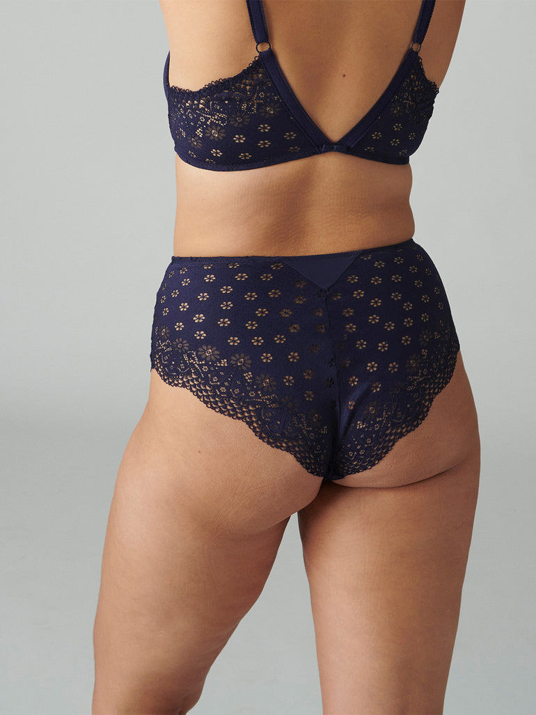 Aimee Retro Brief - Midnight