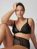 Iris Underwire Plunge - Black