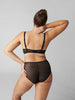 Iris Underwire Plunge - Black