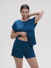 Aurore Short Sleeve Top - Poseidon Blue