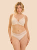 Plunging underwired bra - Natural