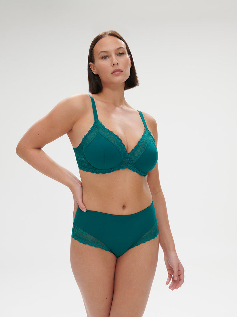 High-waist brief - BLUE