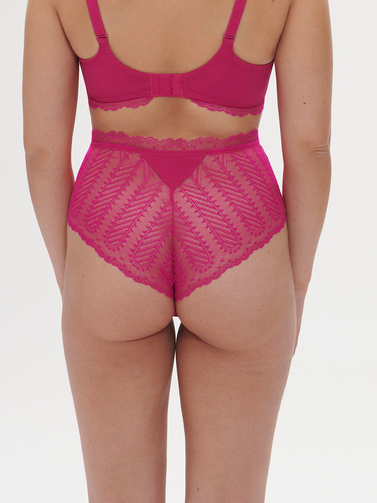 High-waist brief - Hibiscus Pink