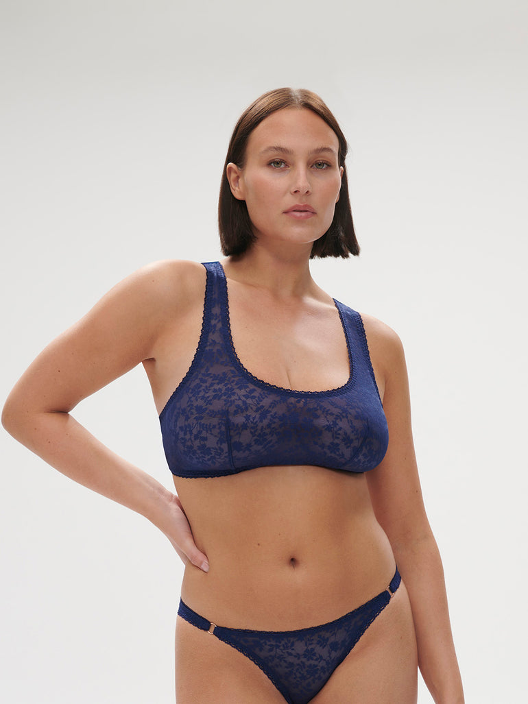 Soft cup triangle bra - Midnight