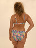 Underwired bikini top - Tropico white print