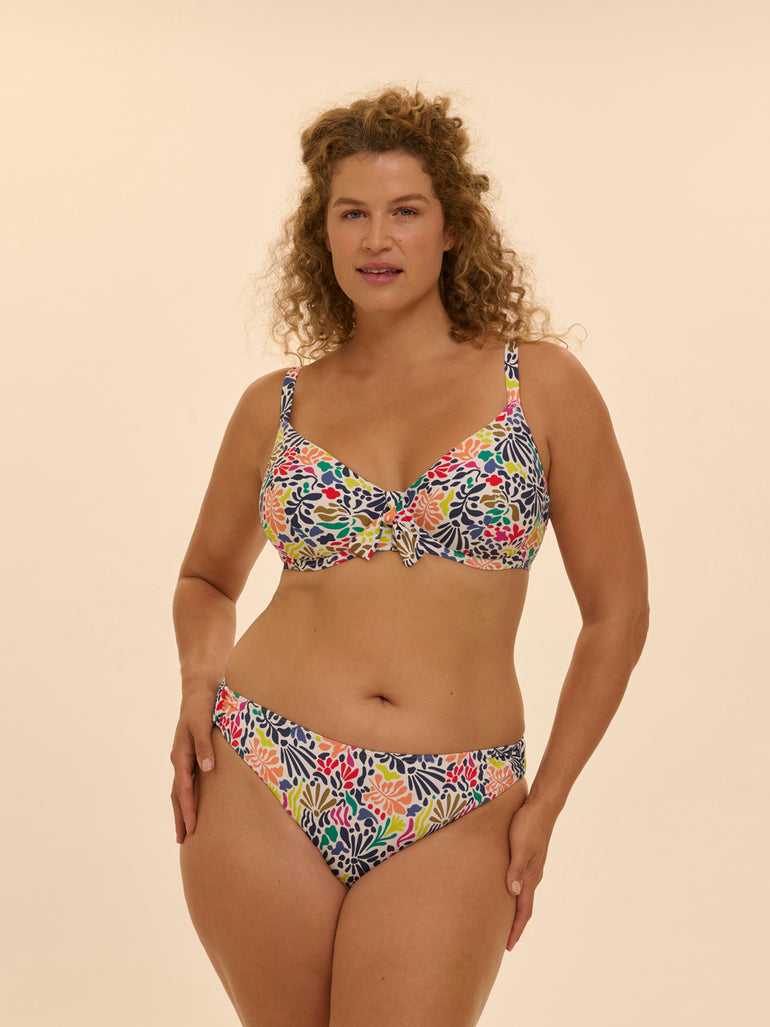 Bikini brief - Tropico white print