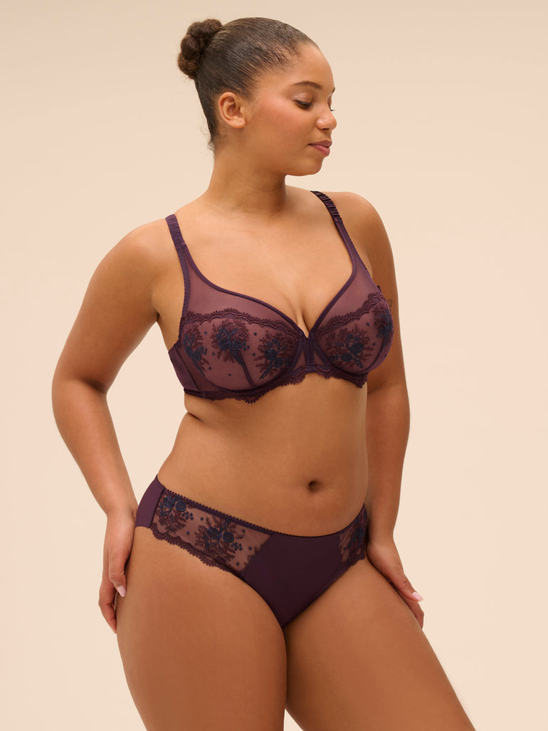 Plunging underwired bra - Fig