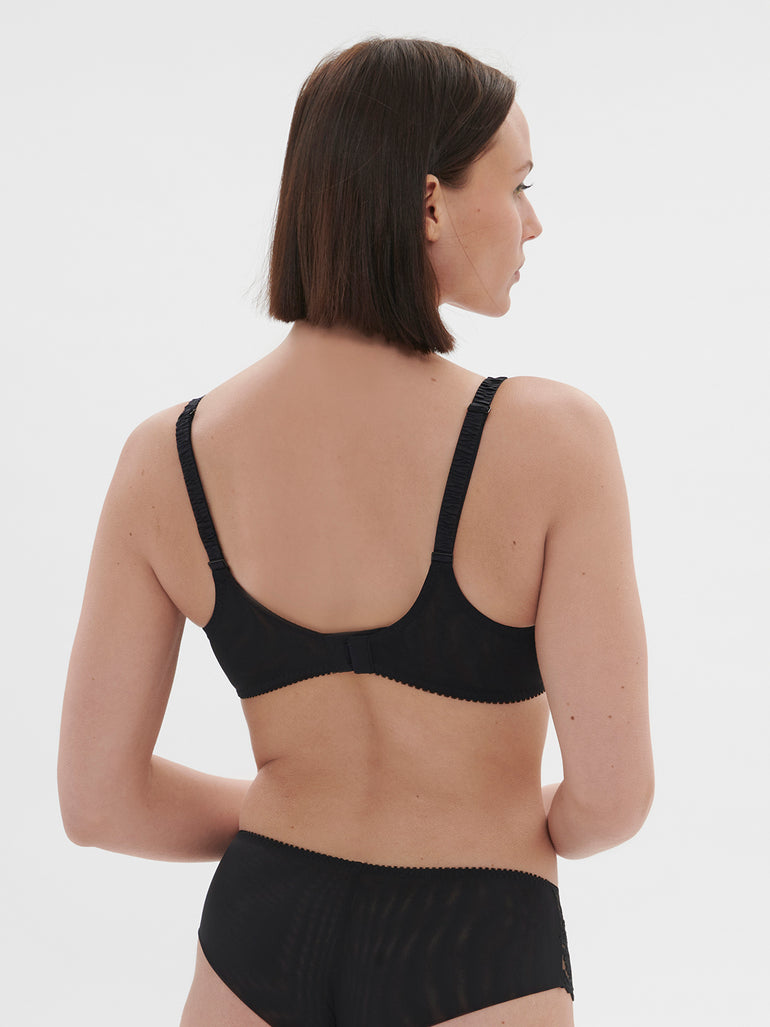 Full cup support bra - Black