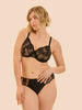 Full cup support bra - Black