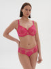 Full cup support bra - Disco pink