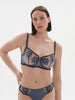 Half cup bra - Cinder Blue