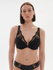 Plunging push-up bra - Black