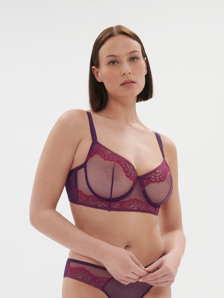 Half cup bra - Euphoria Purple