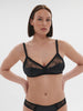 Soft cup triangle bra - Black