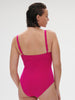 Underwired one-piece swimsuit - Hibiscus Pink