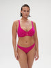 Low-cut underwired bra - Hibiscus Pink