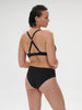 High-waist bikini brief - Black