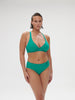 High-waist bikini brief - Waterfall Green