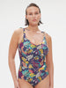 Wireless Molded One-Piece - Seaside Blue Print