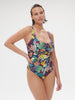 Underwired one-piece swimsuit - Seaside Blue Print