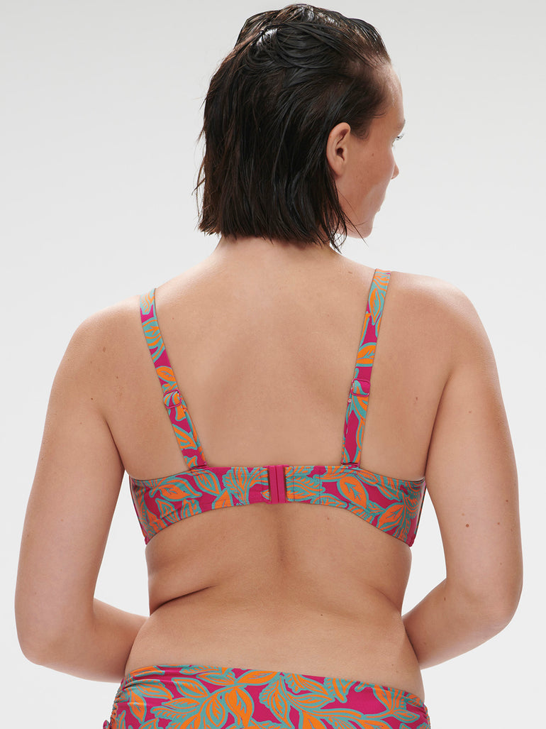 Underwired brassière - Menara Pink Print