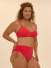 High-waist bikini brief - Flamingo