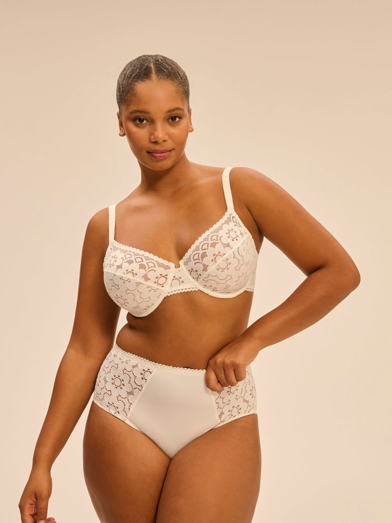 Moulded underwired bra - Natural