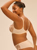 Plunging underwired bra - Chic Beige