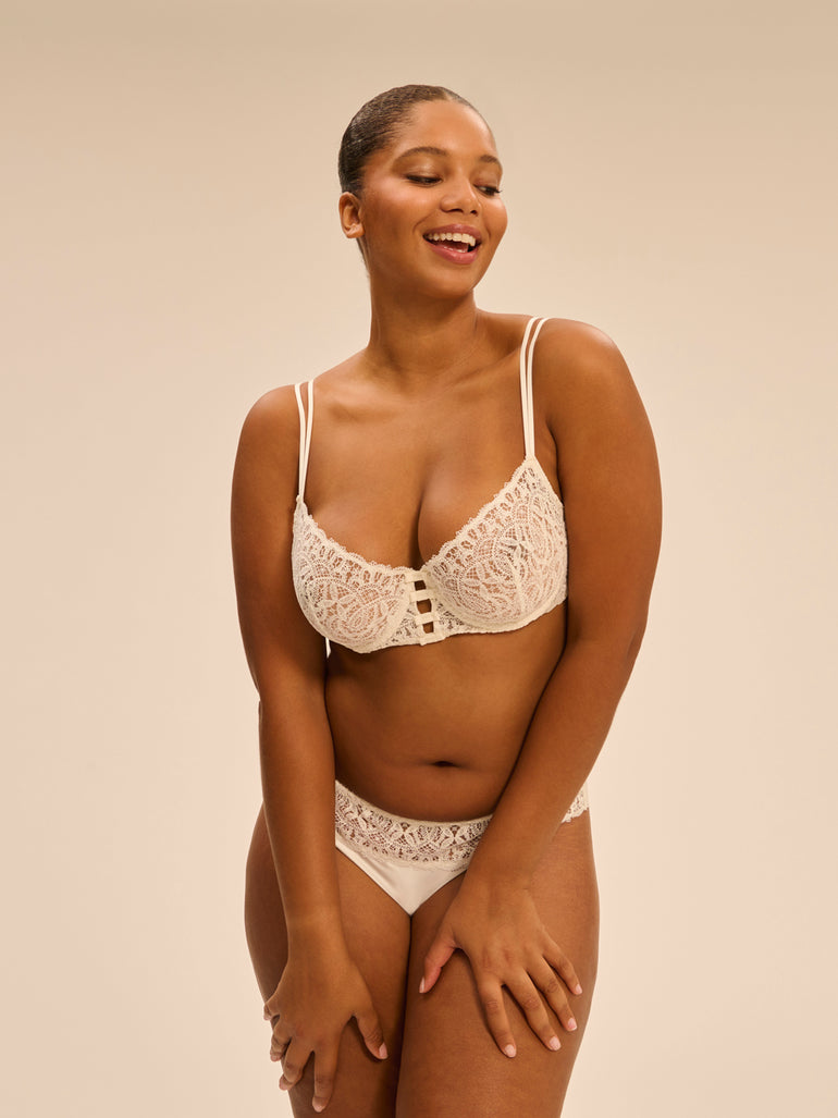 Half cup bra - Natural