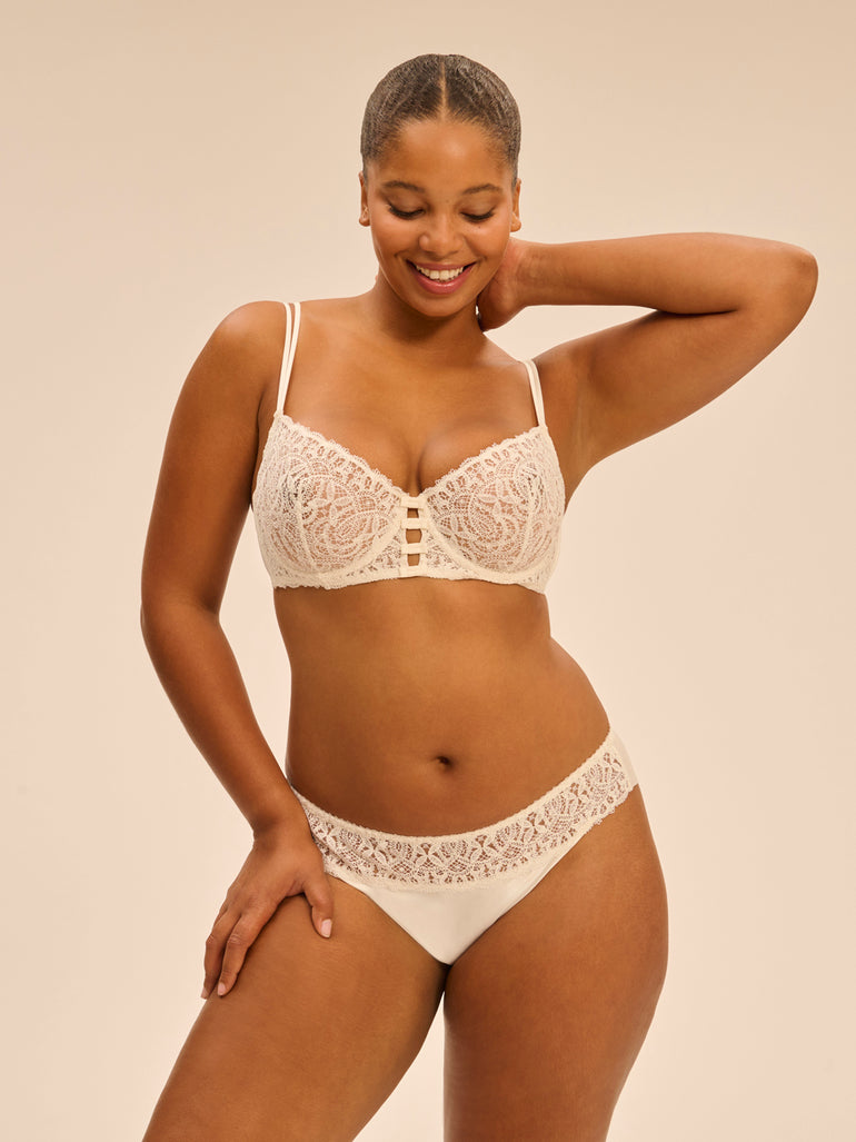 Half cup bra - Natural