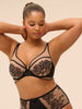 Plunging underwired bra - Light Tatoo